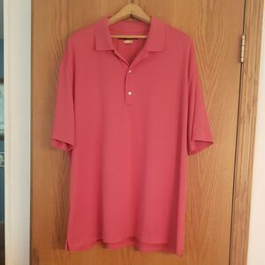Very Nice Greg Norman Coral Red Polo Golf Shirt Sz XXL